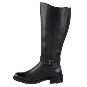 Blondo Viviane Leather Waterproof Riding Boots Wide Calf Equestrian Knee Height